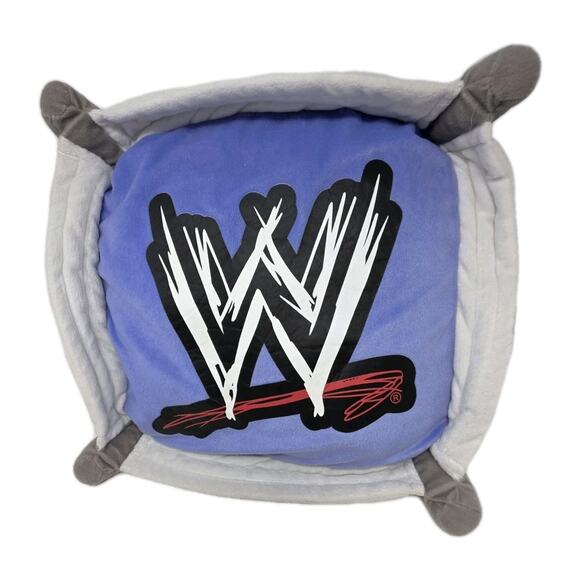 WWE Plush Pillow Wrestling Ring Authentic Official Pillow 2013 16” square logo - Picture 1 of 8